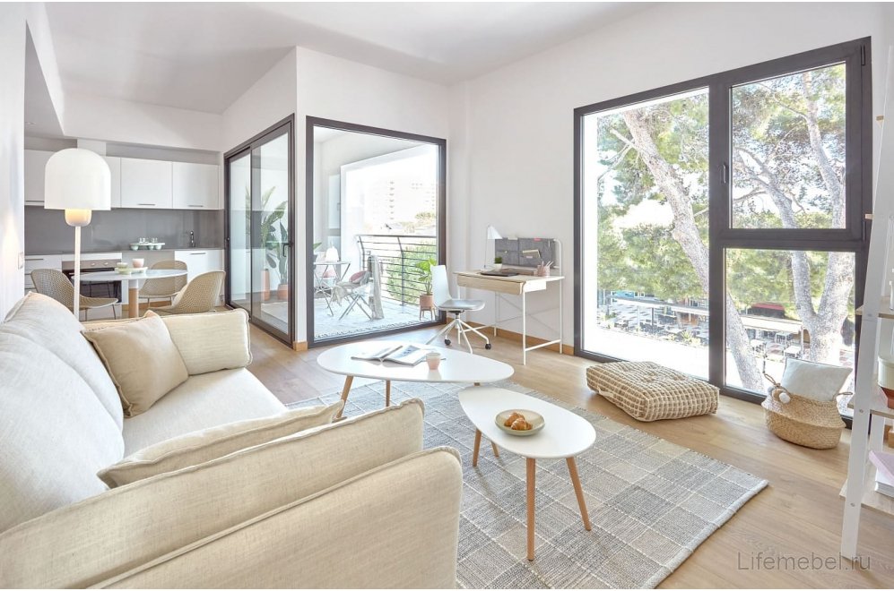 Комплект столиков Brick белый