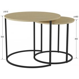 Комплект столиков Калифорния Лесли