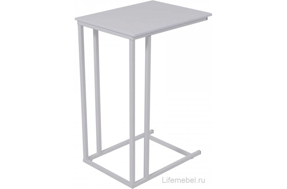 Приставной столик Престиж белый / белый