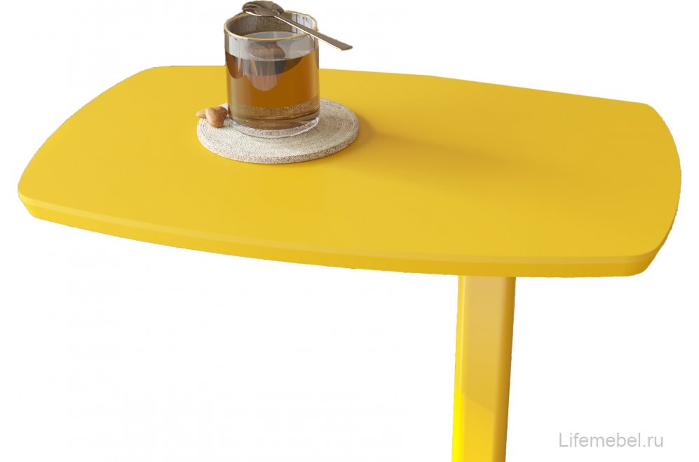 Приставной столик Дей желтый