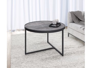 Журнальный столик ROUND NEW graphit/черный