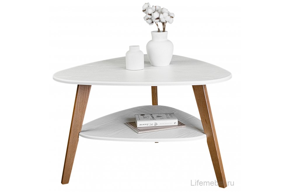 Журнальный столик BeautyStyle 24 81x77 МДФ белый/ дерево бук