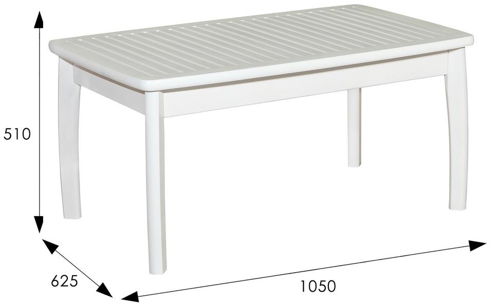 Журнальный стол Массив снег