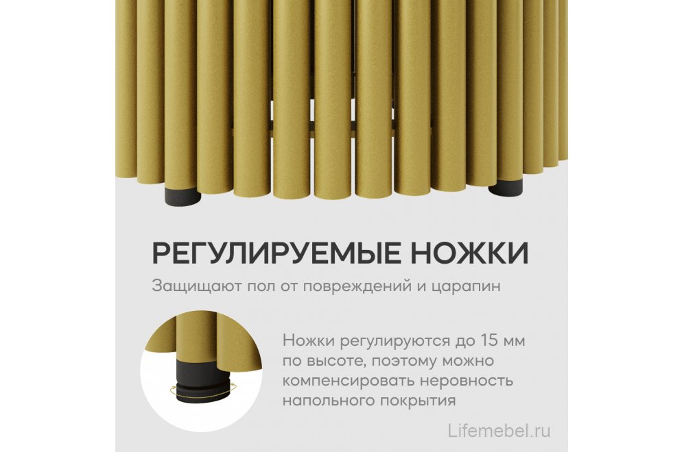 Журнальный столик Trubis Wood 120x40x120 белый / золотой металл