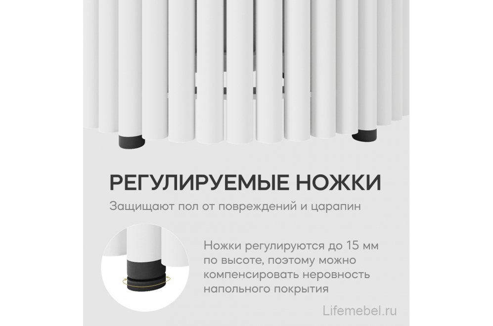 Журнальный столик Trubis Wood 120x40x120 черный / белый металл
