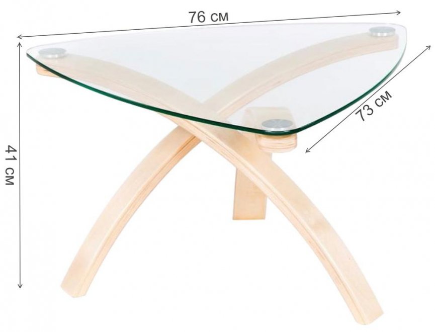Журнальный стол Гурон 3 белая береза