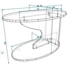 Журнальный стол Мебелайн-1
