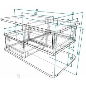 Журнальный стол Мебелайн-5