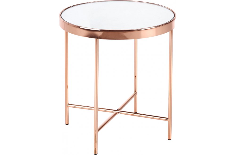 Журнальный стол Abigail медь / зеркало