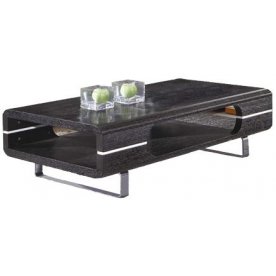 Журнальный стол Spazio black oak (черный дуб)