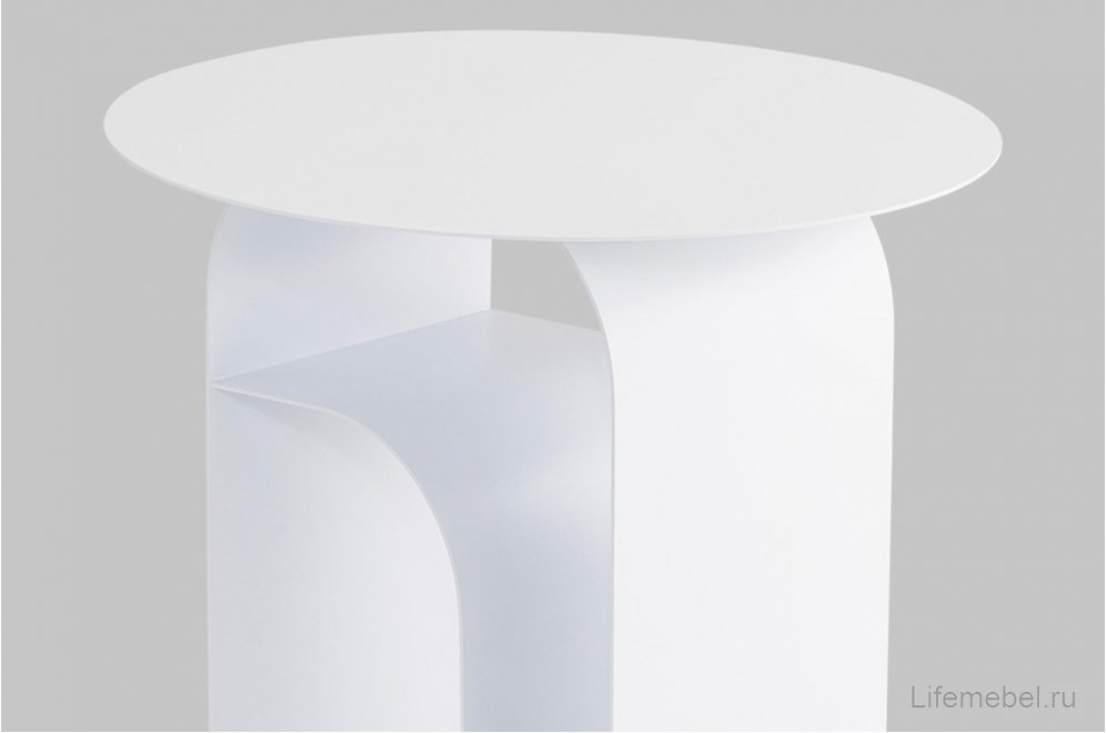 Журнальный столик Мэлвуд металл белый