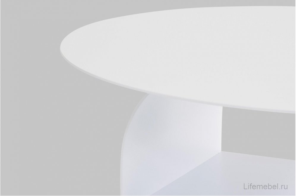 Журнальный столик Мэлвуд металл белый