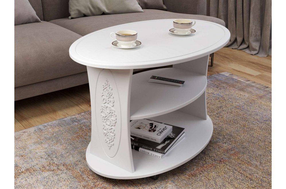 Журнальный столик Ассоль АС-17 белое дерево