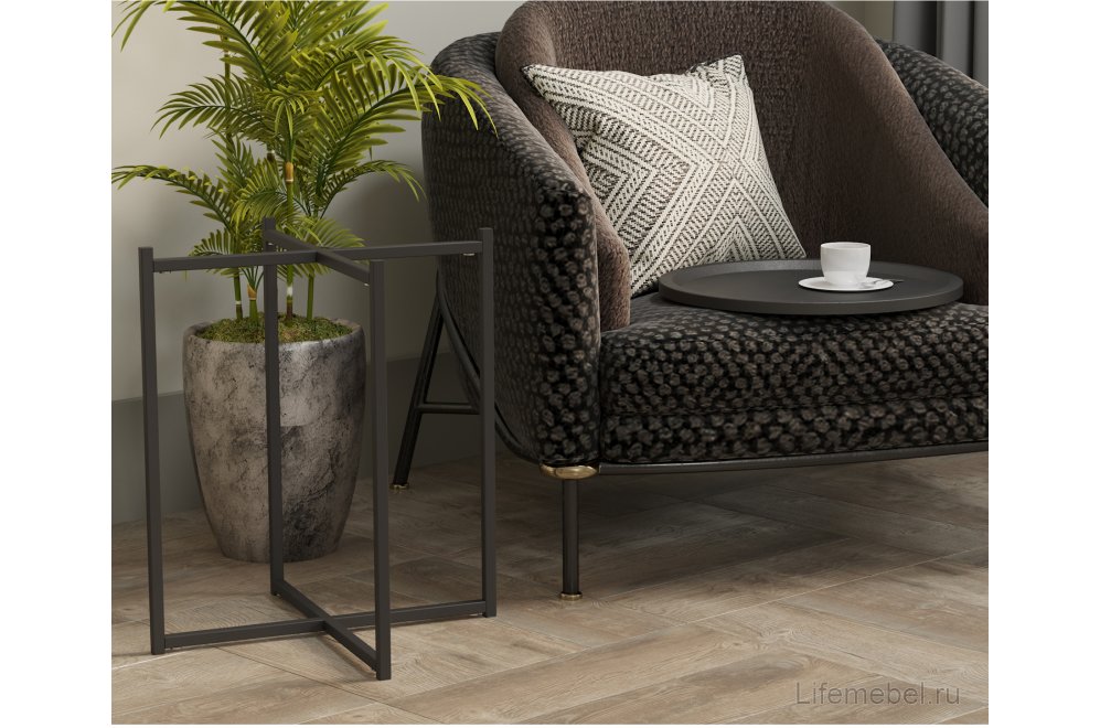 Журнальный столик Бьерн черный лофт / черный
