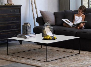 Журнальный столик CTS-100G-WHT-BLK