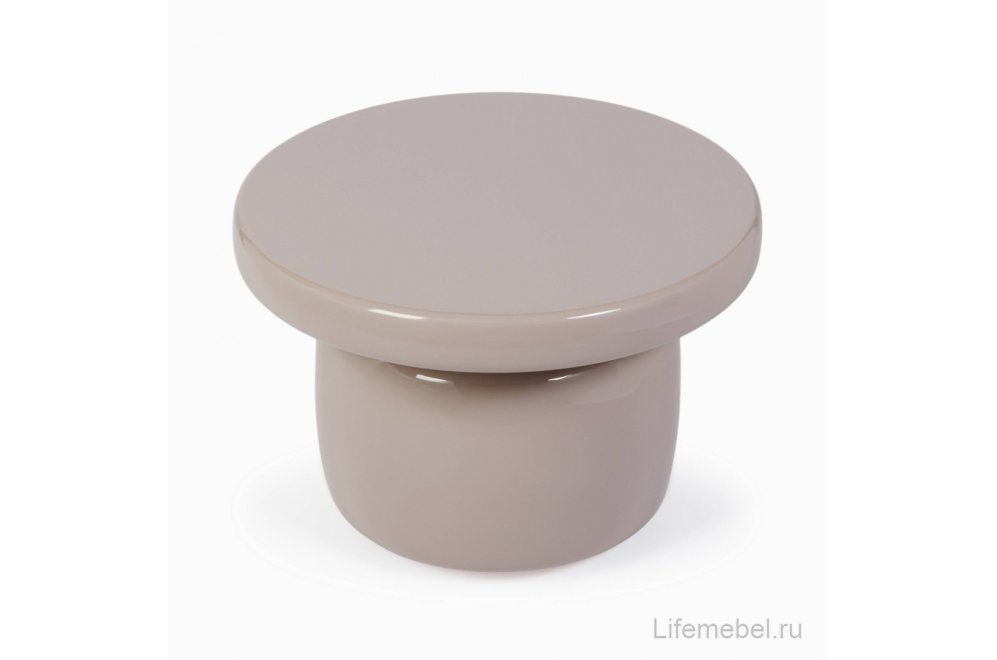 Журнальный столик Dare 60 бежевый глянец