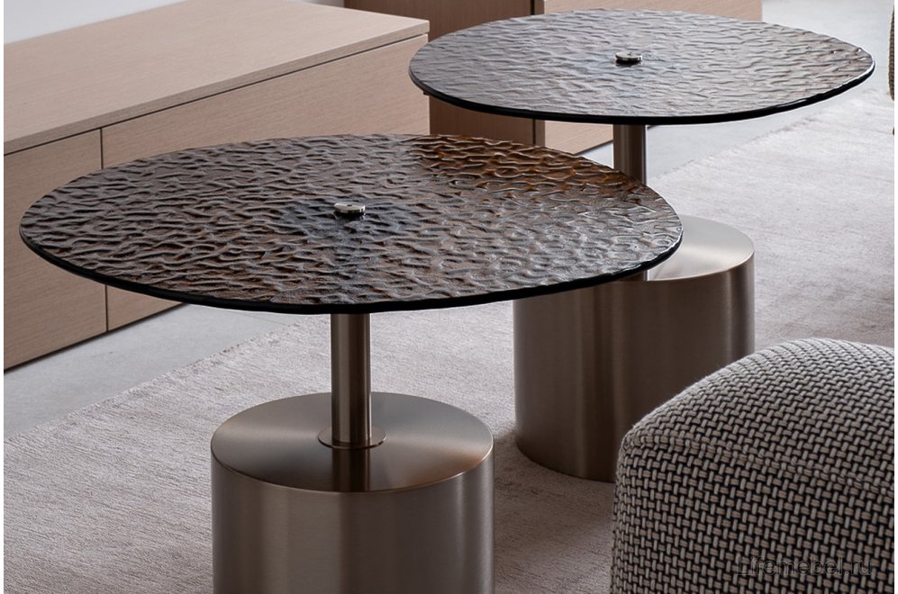 Журнальный столик Дарт коричневый / хром