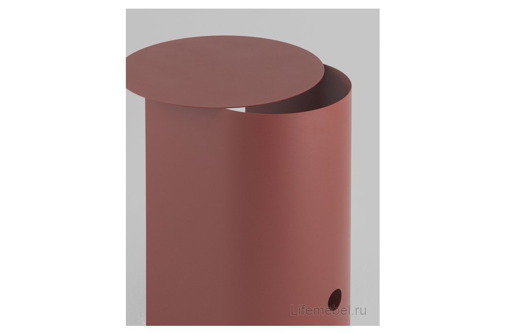 Журнальный столик Аурель металл бордовый