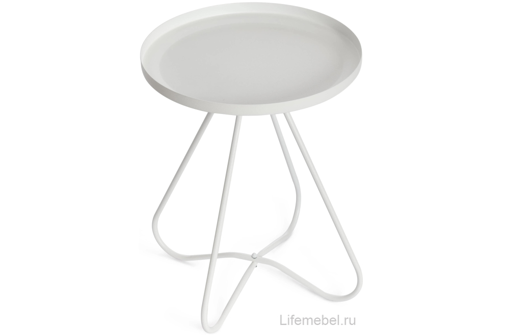 Журнальный столик Gland 40x40x45 металл белый