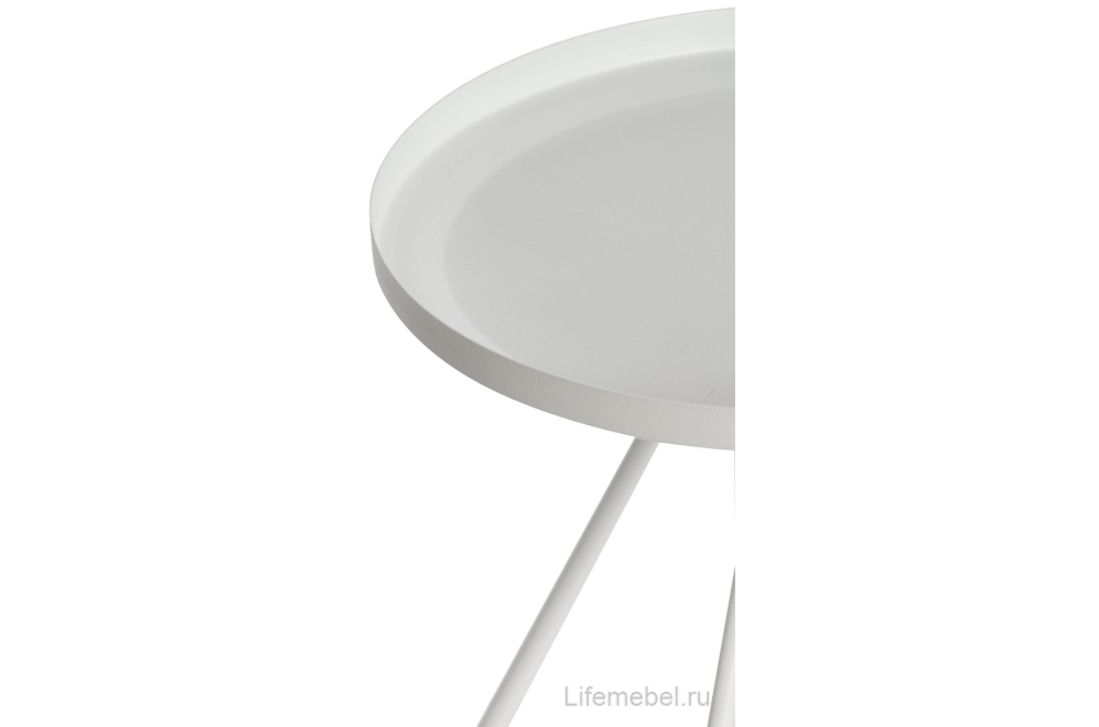 Журнальный столик Gland 40x40x45 металл белый