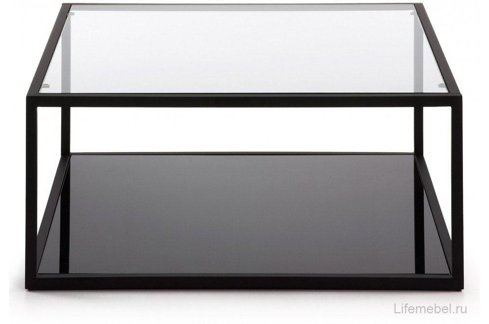 Журнальный столик Greenhill прозрачный / черный