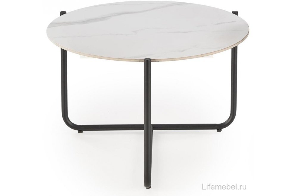 Журнальный столик Acuna белый агломерат