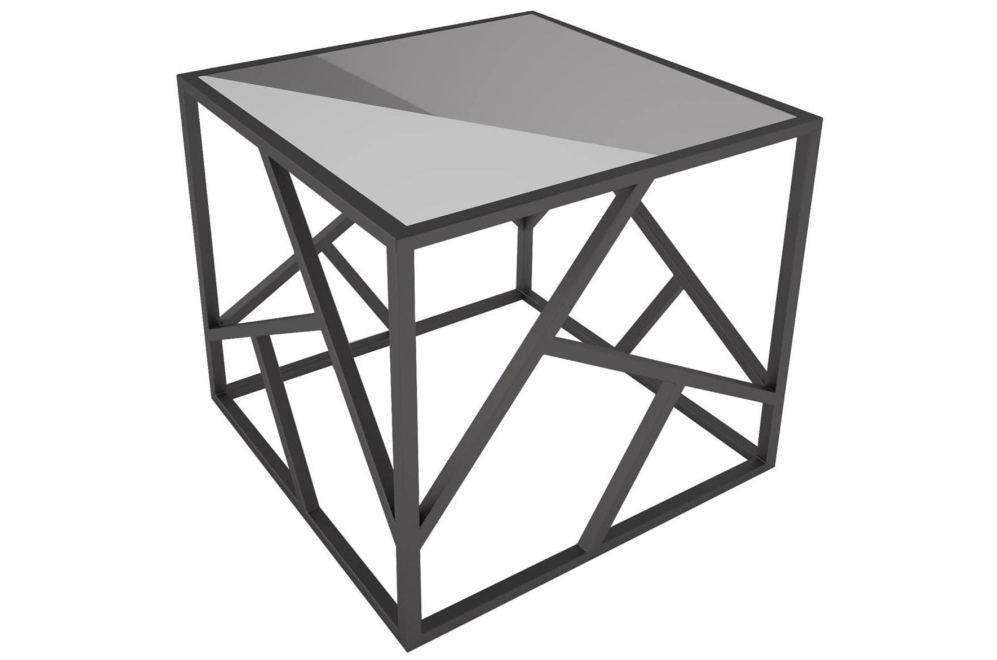 Журнальный столик Империал зеркало / черный