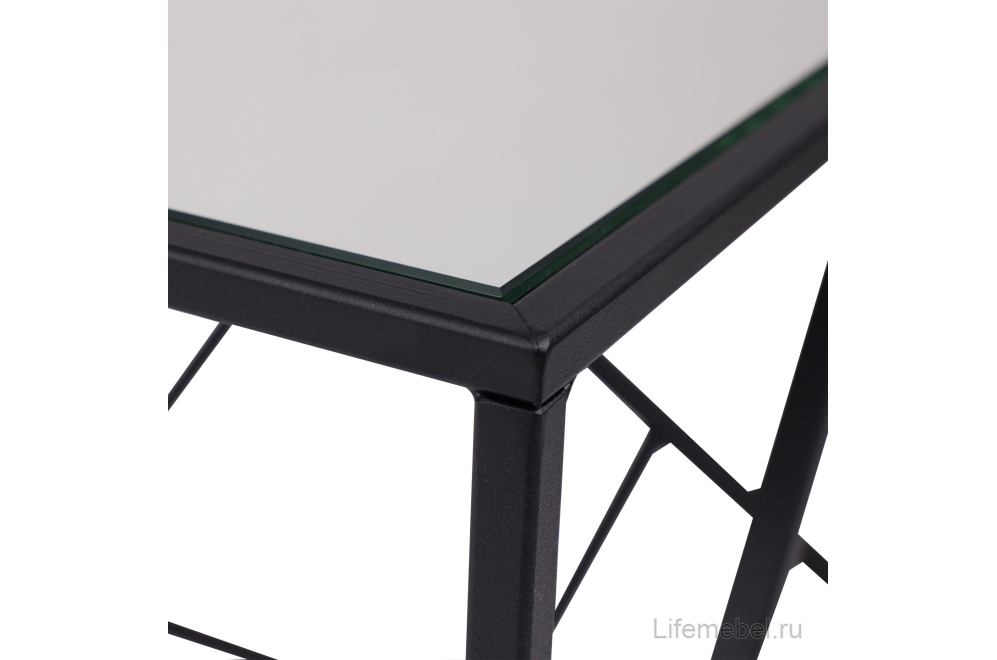 Журнальный столик Империал зеркало / черный