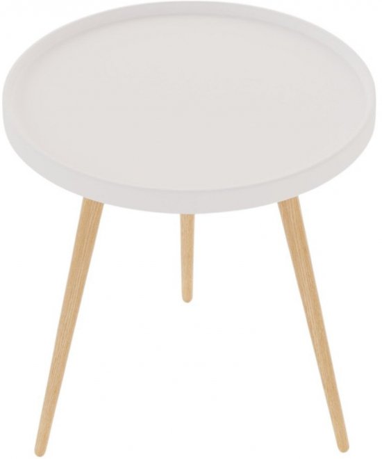 Журнальный столик Келли белый / бежевый