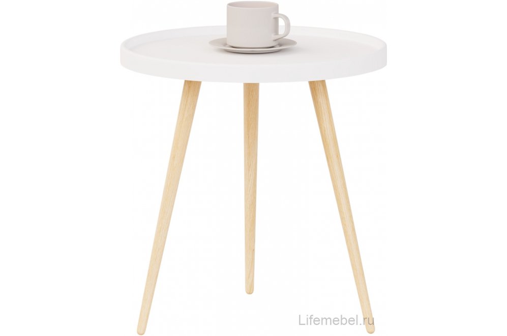 Журнальный столик Келли белый / бежевый