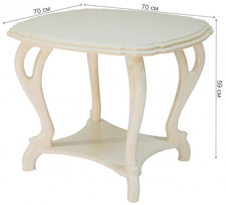 Журнальный столик Кофейный П дуб шампань