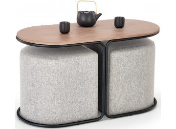 Журнальный столик Pampa с 2 пуфами