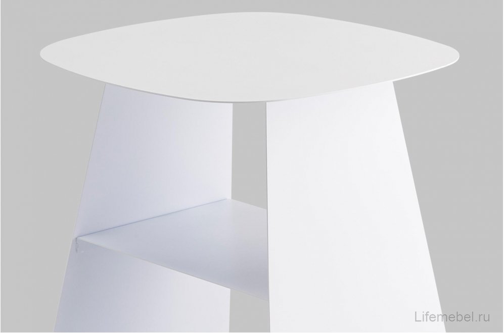 Журнальный столик Ривен металл белый