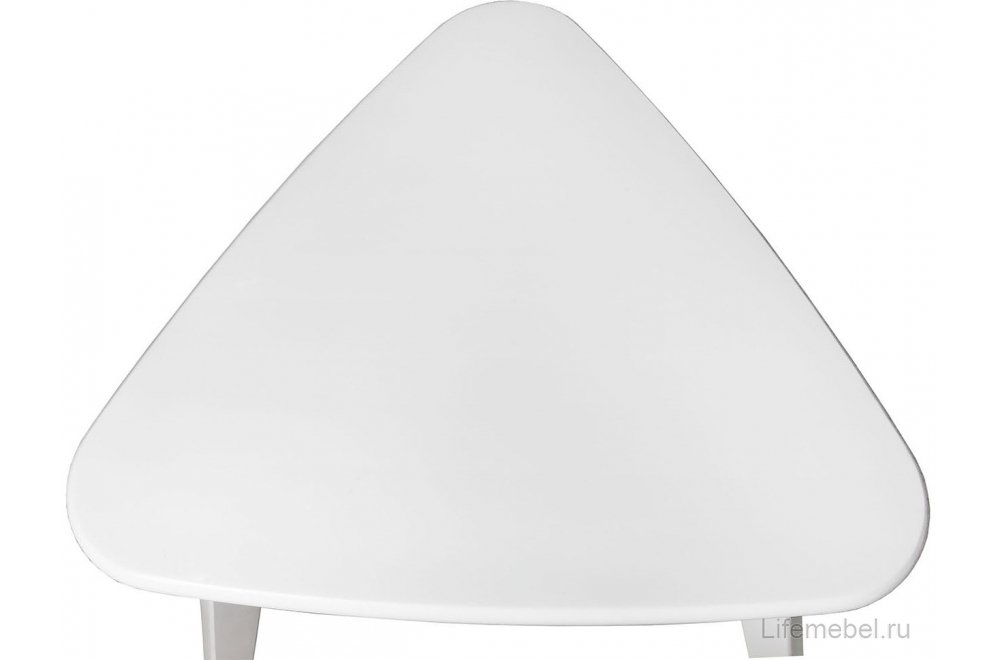 Журнальный столик Ретро треугольный снег