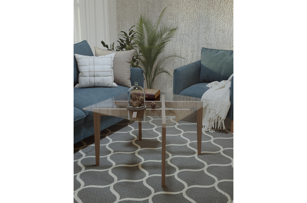 Журнальный столик Рилле 442 шимо / прозрачный