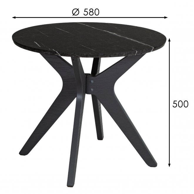 Журнальный столик Сабин 1 черный