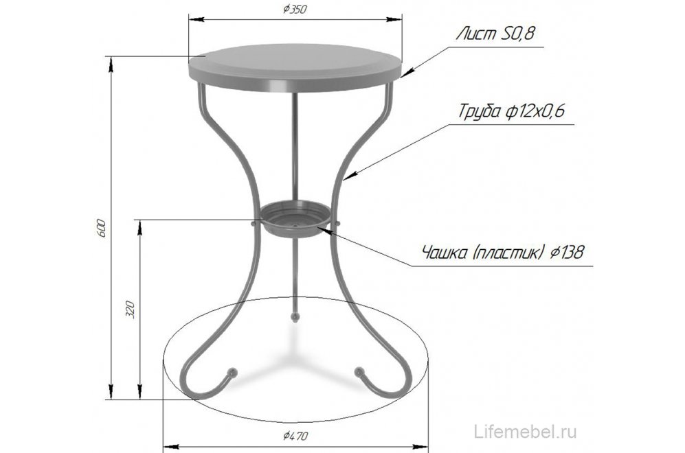 Журнальный столик SHT-CT10 золото