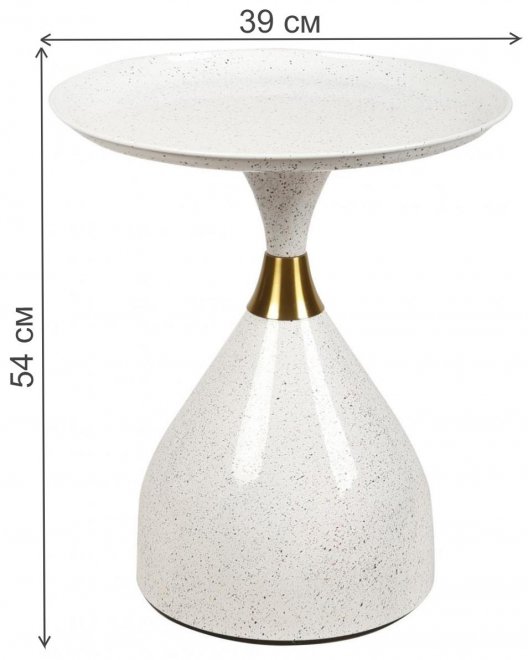 Журнальный столик Эльза 39x54 белый