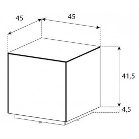 Журнальный столик STB-45-BLK-BLK