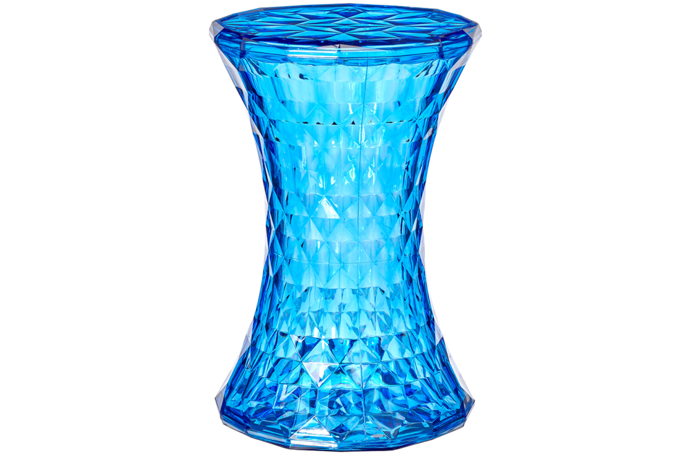 Журнальный столик Stone прозрачный / синий