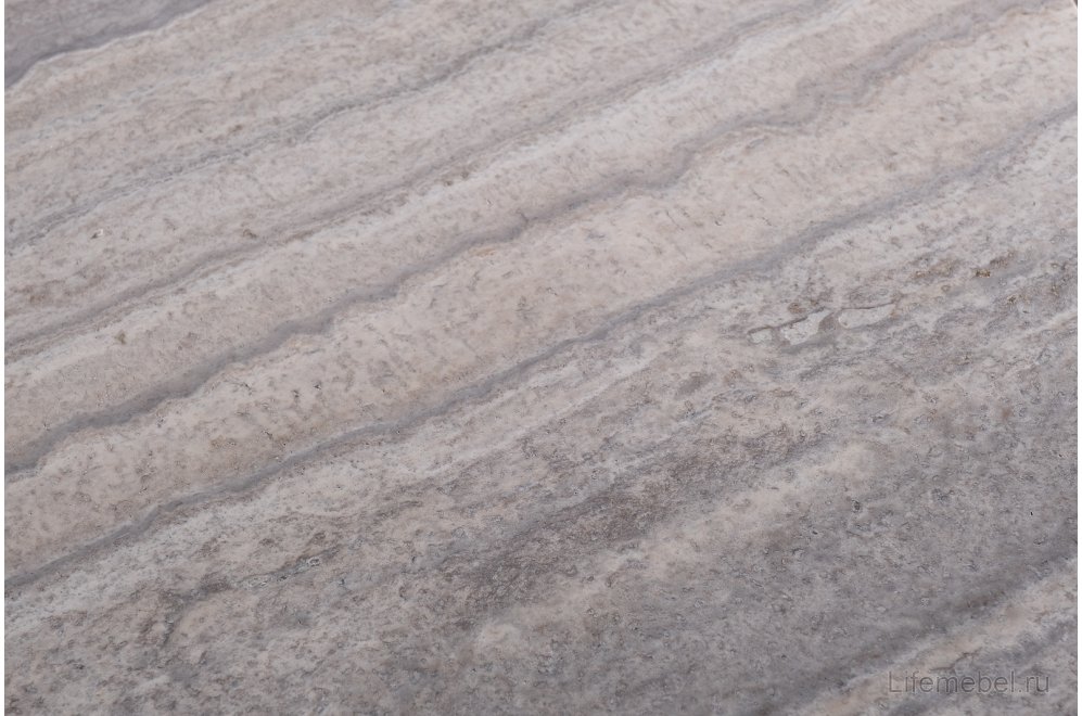 Журнальный столик Травертин 120 серый / черный