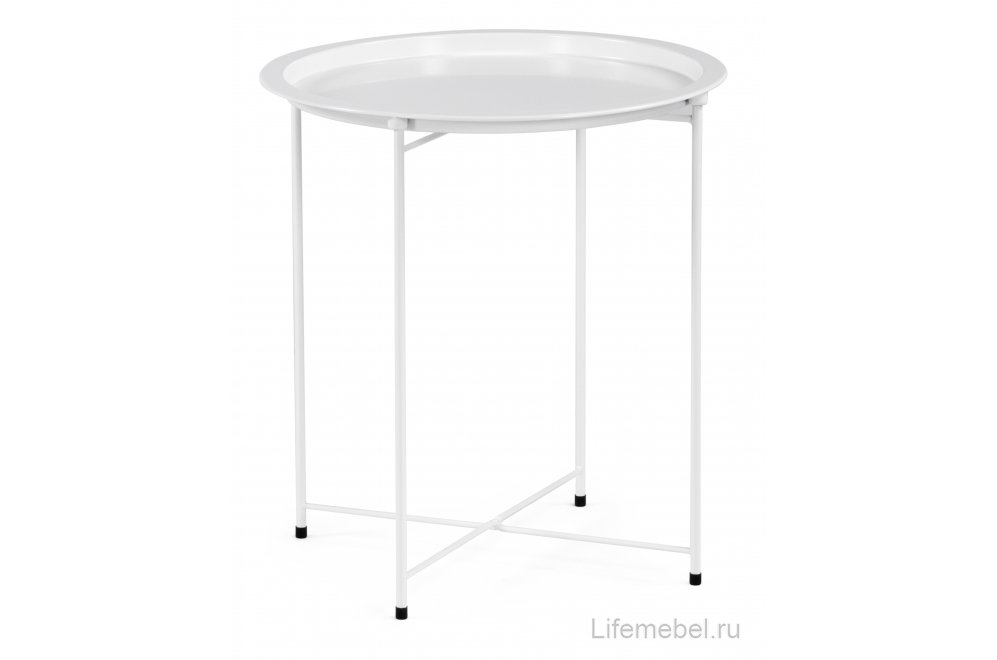Журнальный столик-поднос Tray 47х51 white
