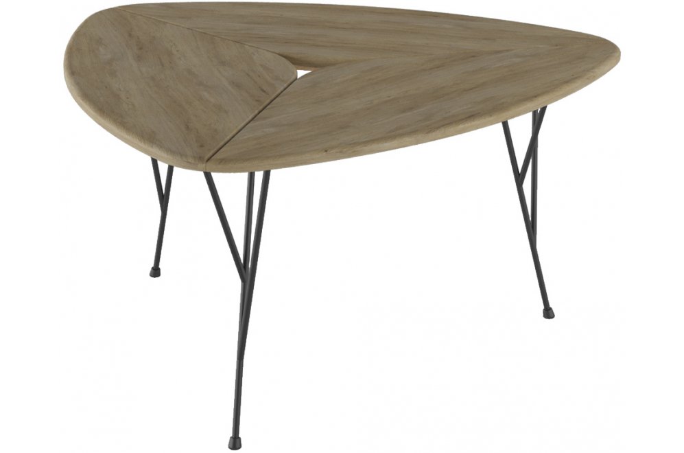 Журнальный столик Трэвис дуб сонома / черный