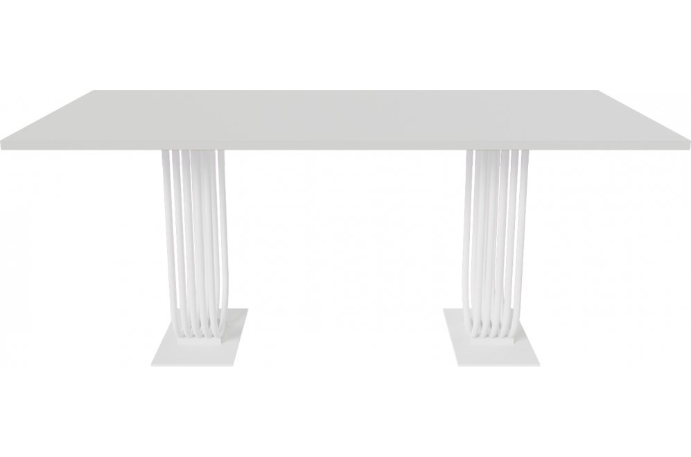 Деревянный стол Arfeo Duo 90x80x180 белый