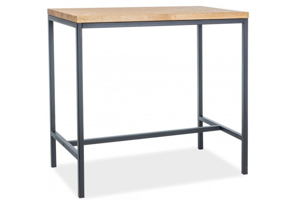 Барный стол Metro дуб / черный 110х60х100