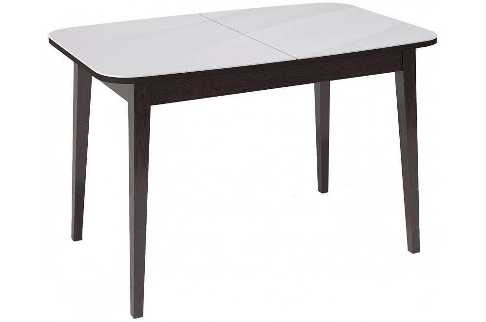 Деревянный стол 1200M венге / белый глянец