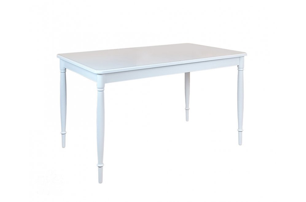 Деревянный стол Альянс 130x80x75 белая эмаль