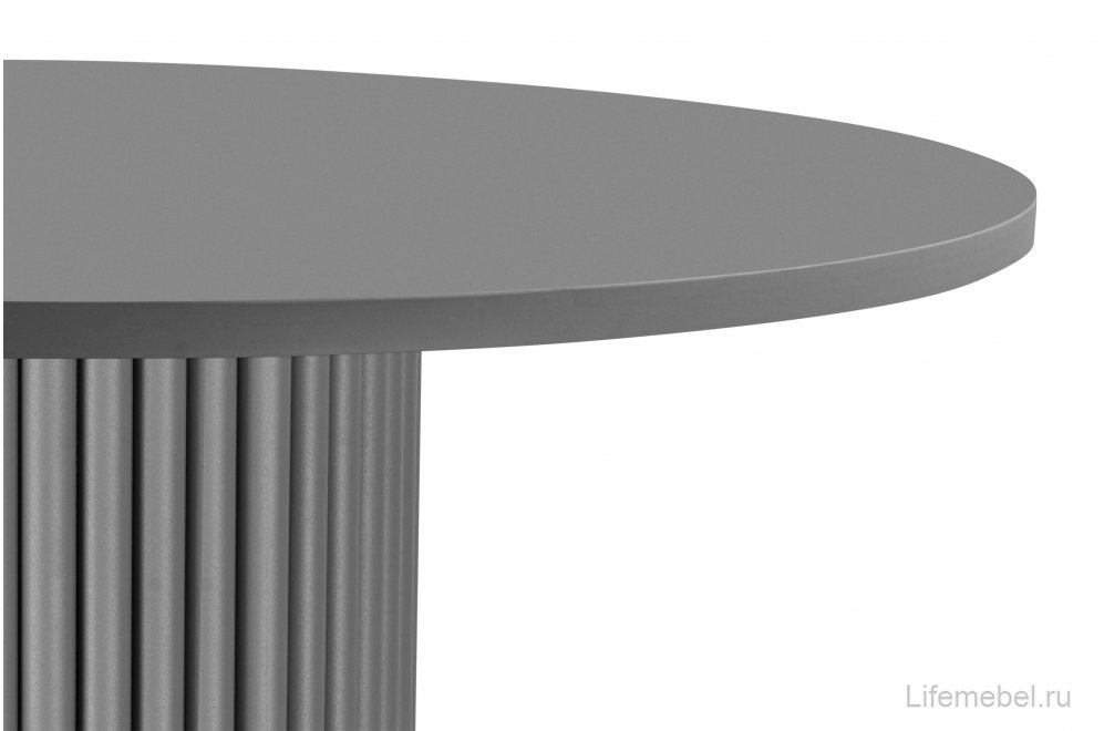 Деревянный стол Барел 100 серый / каркас серый