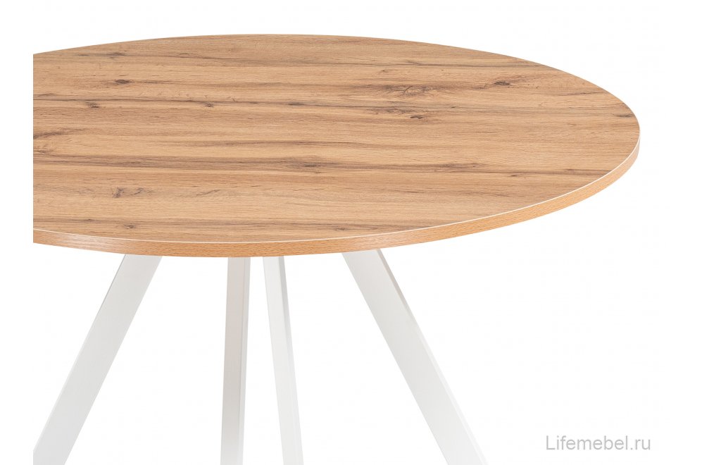 Деревянный стол Баргел 90х90х75 дуб вотан / белый