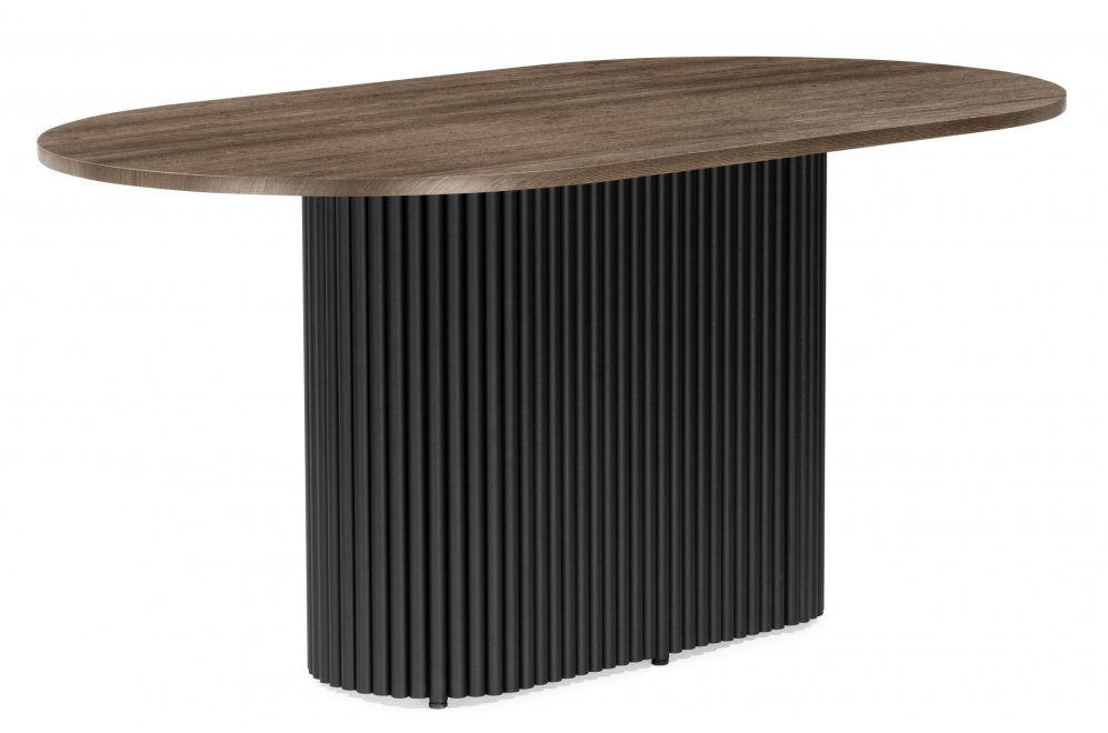 Деревянный стол Барон О 160 х 90 дуб кантри / черный